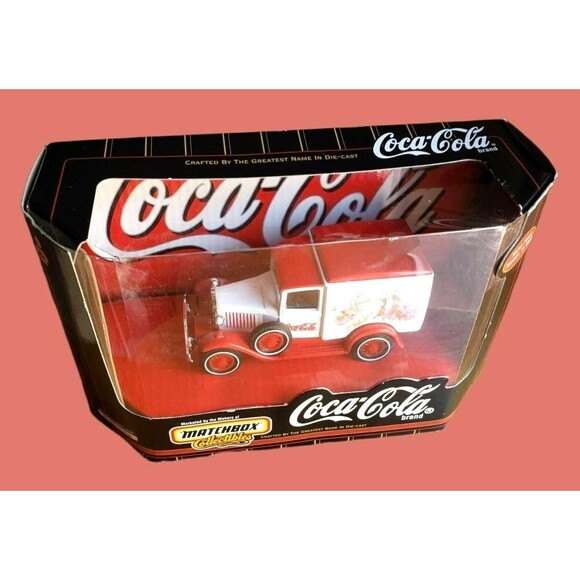 Matchbox Collectibles 1930 FORD MODEL A VAN Coca Cola Brand Red White 1:43 37971 - Picture 10 of 16